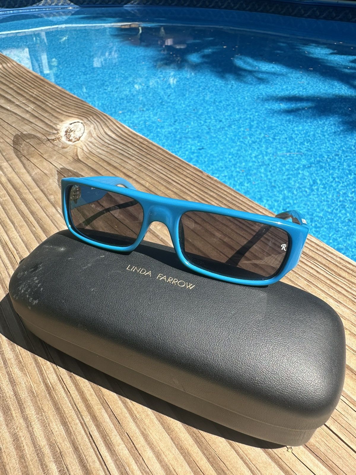 Raf Simons Raf Simons Blue Sunglasses Size ONE SIZE - 8 Thumbnail