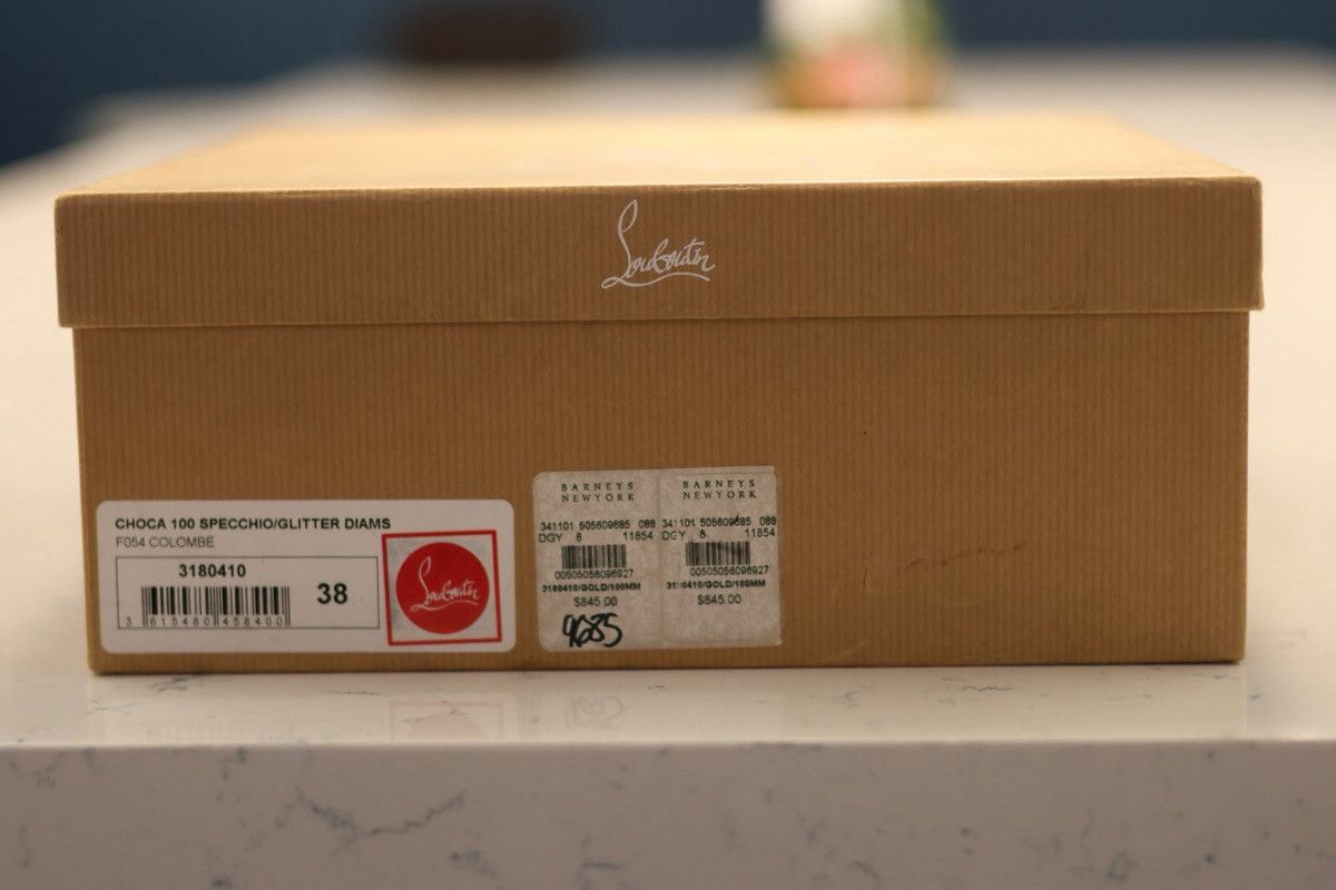 Christian Louboutin Christian Louboutin Choca 100 Specchio Glitter Heels Size US 7 / IT 37 - 4 Thumbnail