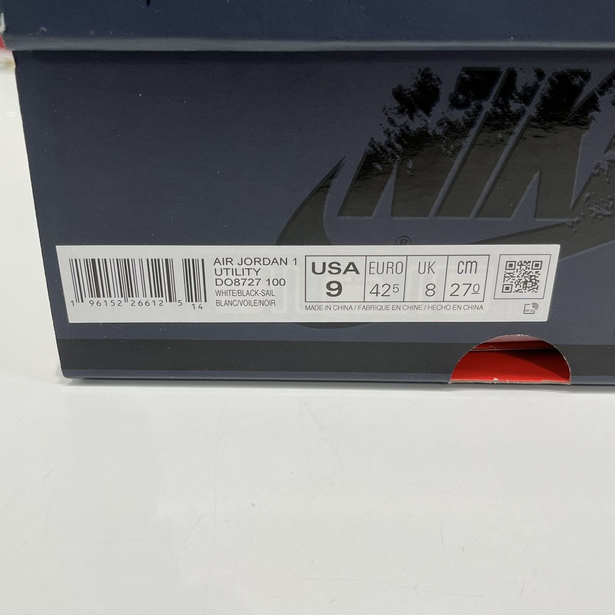 Nike Air Jordan 1 Retro High OG SP Utility White/Black Size US 9 / EU 42 - 15 Thumbnail