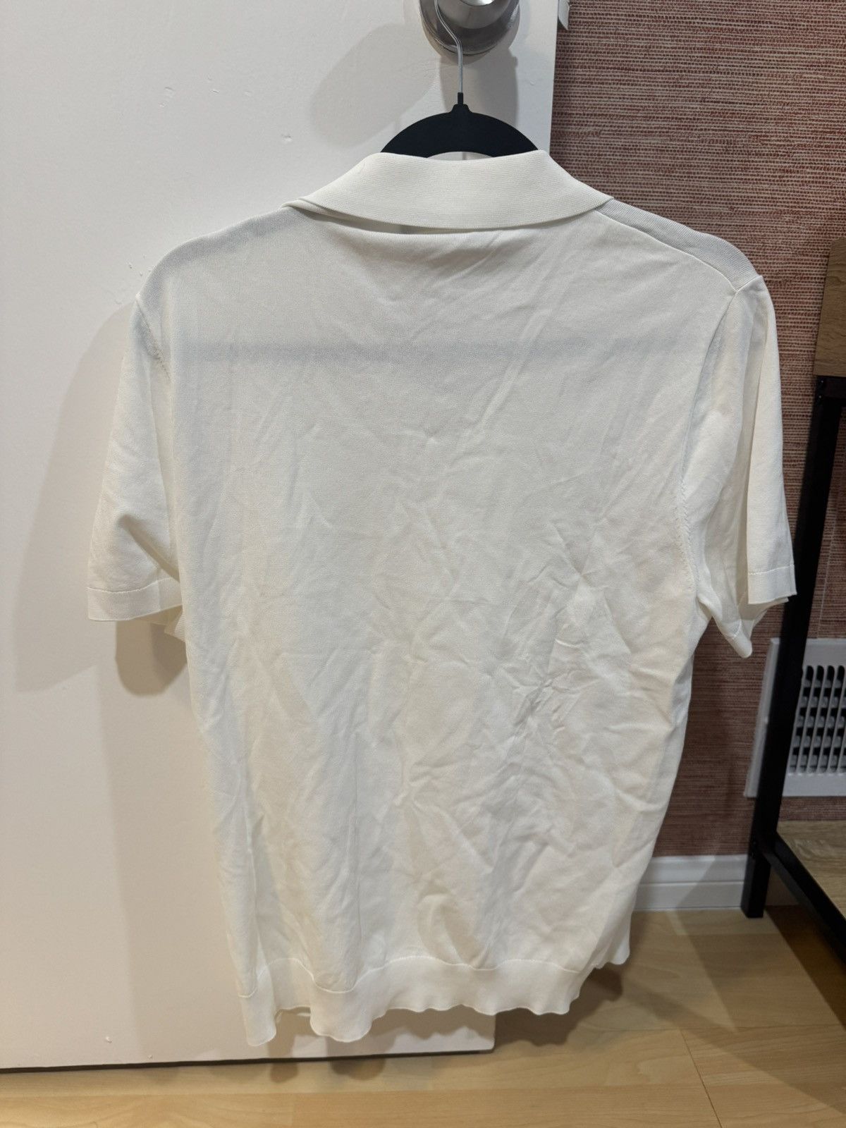 Loro Piana Loro Piana White Knitted Polo Shirt NWT Made in Italy Size US L / EU 52-54 / 3 - 3 Thumbnail