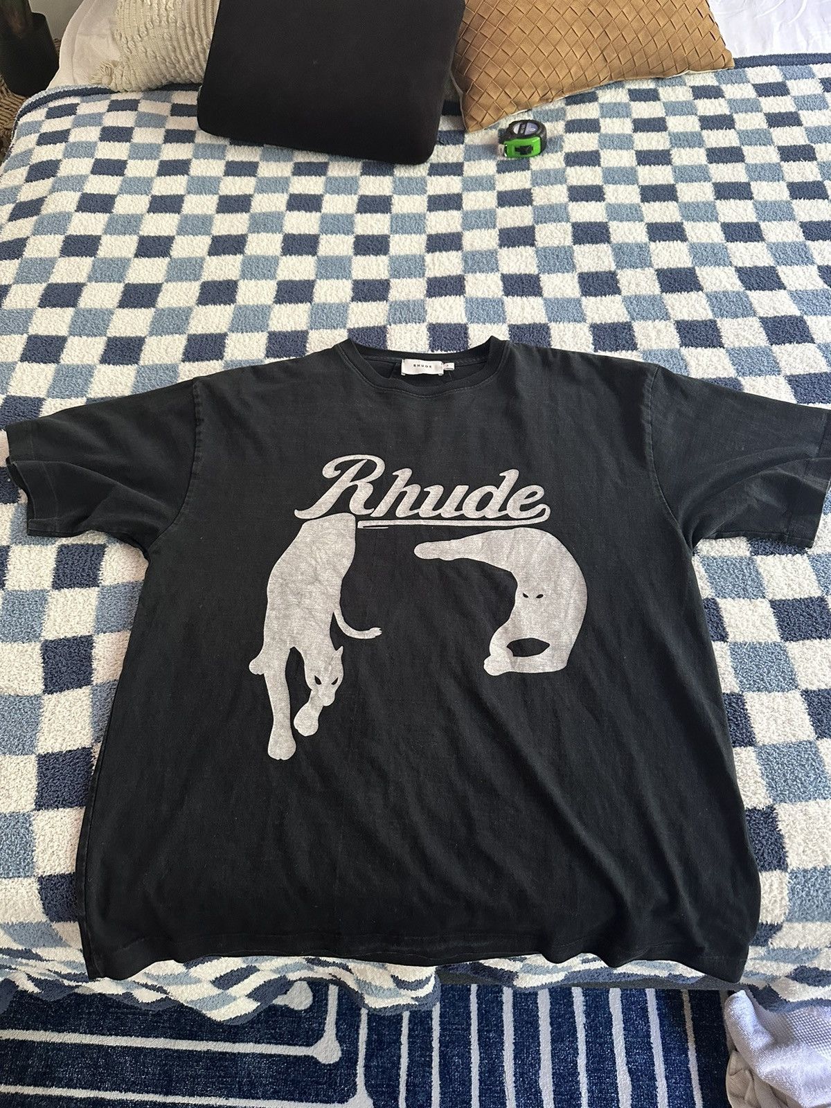Rhude Rhude Black Cat Graphic Tee Size US S / EU 44-46 / 1 - 1 Thumbnail