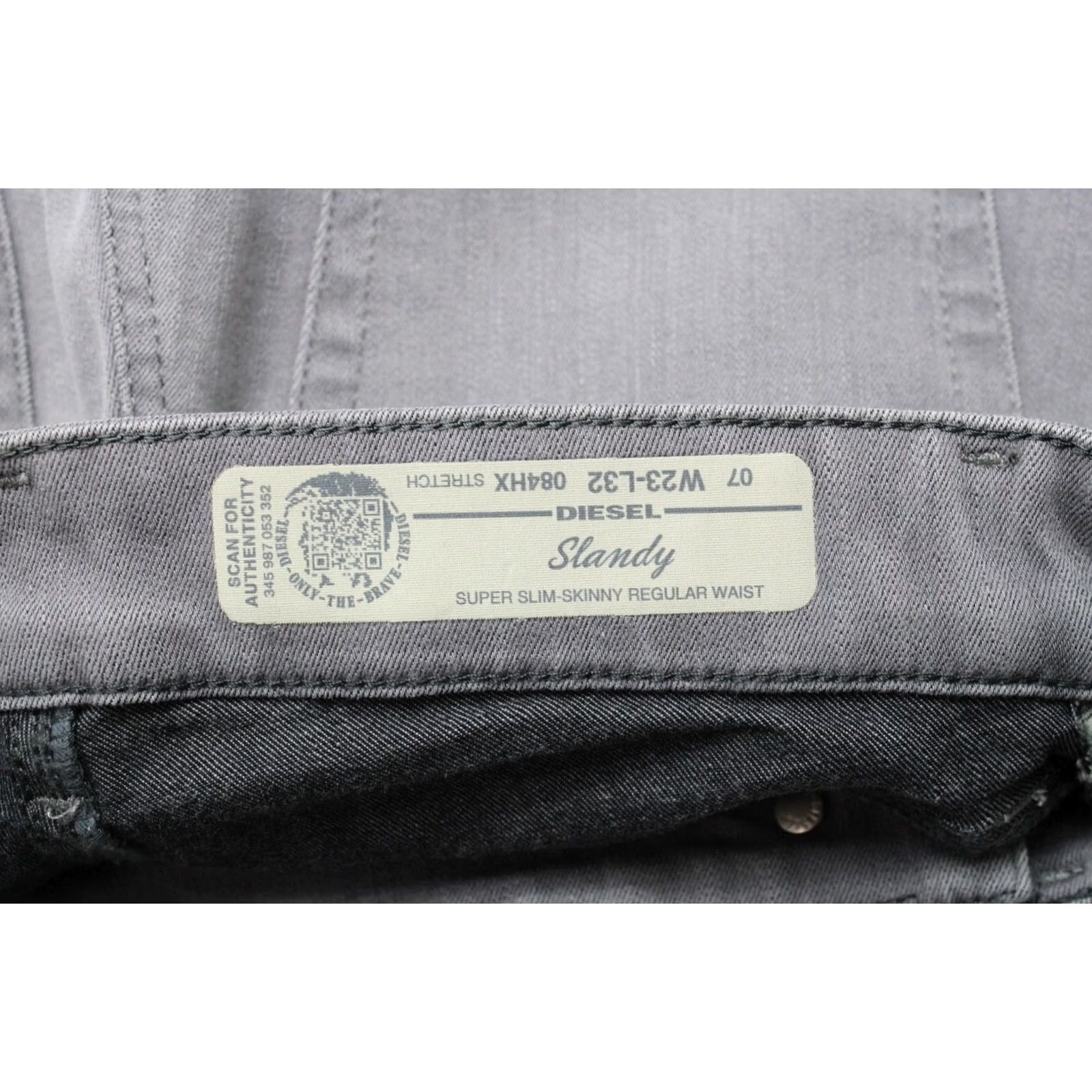Diesel DIESEL Slandy Super Slim-Skinny Regular Waist 084HX Jeans Women's W23/L32 Zip Jeans Size 40" / US 18 - 7 Thumbnail
