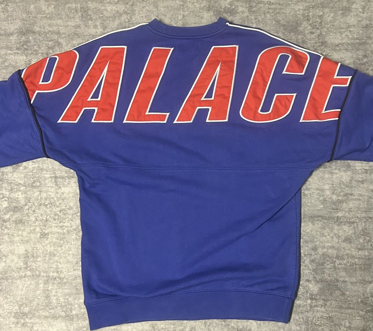 Palace Palace Jumbo Drop Crew Sweatshirt Blue - Size M Size US M / EU 48-50 / 2 - 5 Thumbnail