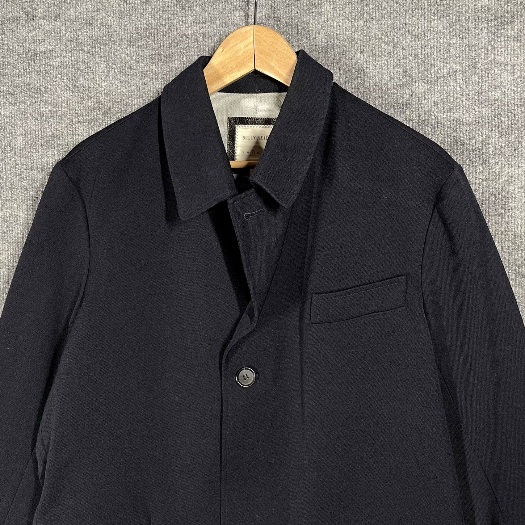 Billy Reid Billy Reid Wool Jacket Mens L Black Italy Gabardine Overcoat Wool Topcoat Bond Casual Fall Winter VenIage? Size US L / EU 52-54 / 3 - 2 Thumbnail