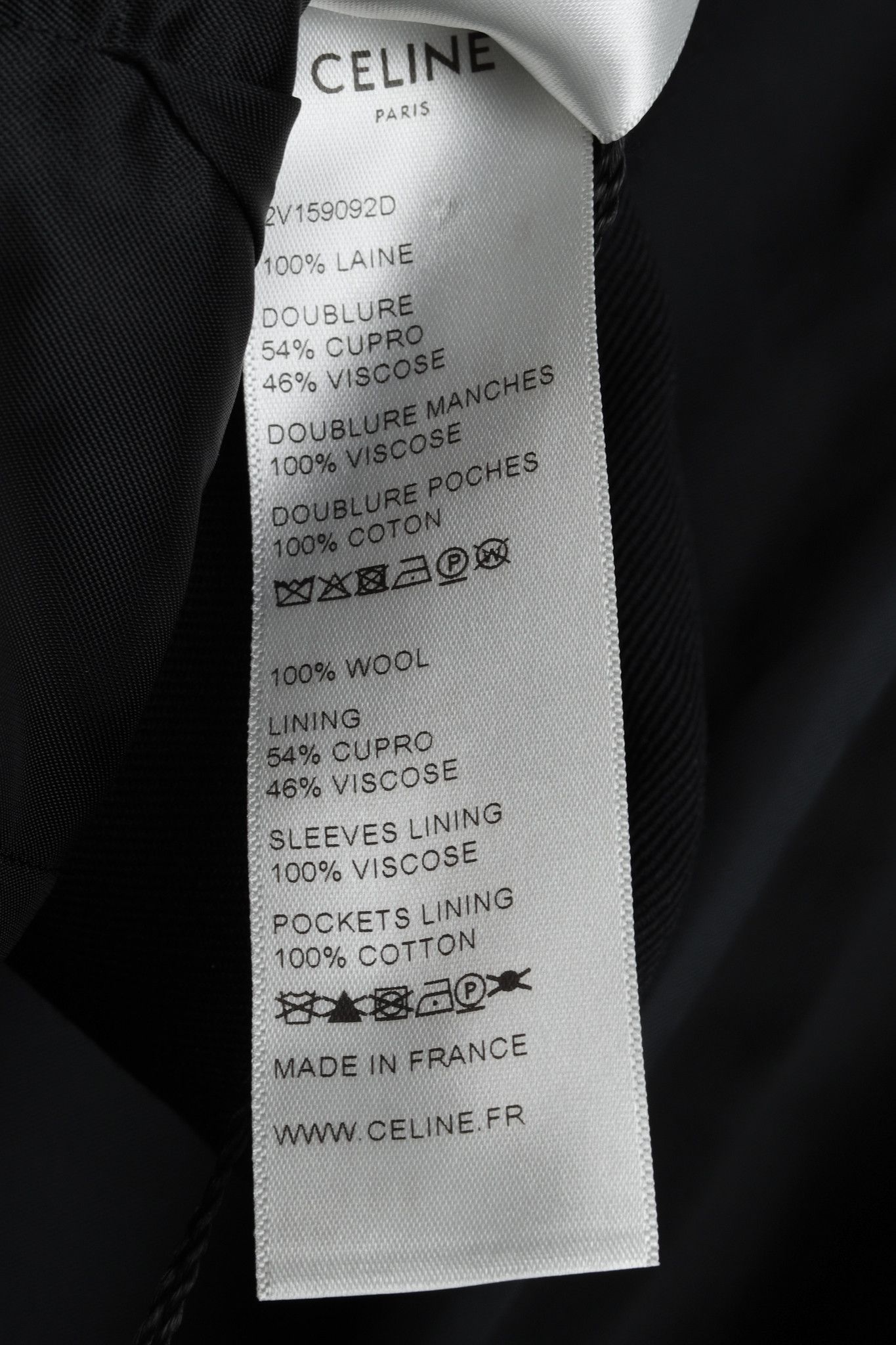 Celine Celine Black Cropped Wool Blazer Jacket Size M / US 6-8 / IT 42-44 - 10 Thumbnail