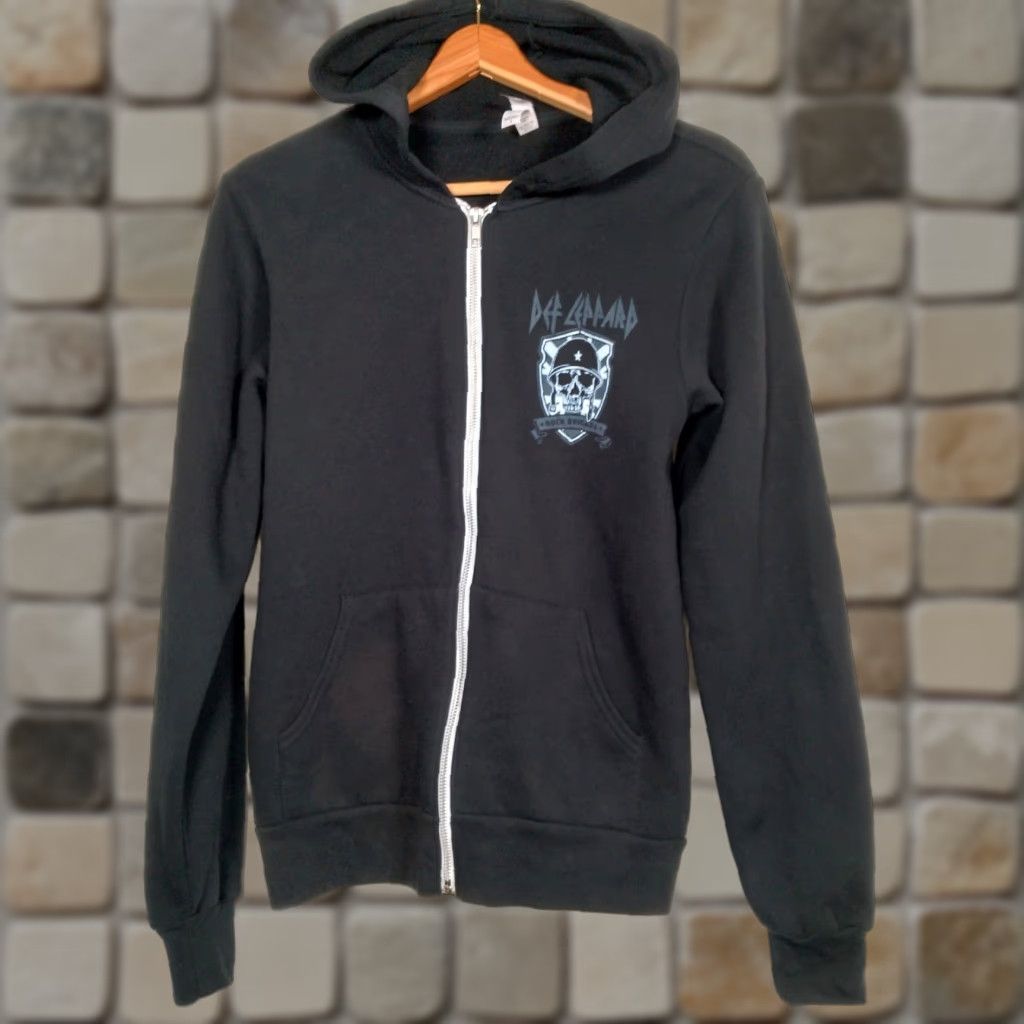 Vintage VINTAGE Def Leppard Hoodie Men Small Zip Up Rock Brigade Stadium Tour 2022 Black Cotton Blend Size US S / EU 44-46 / 1 - 1 Thumbnail