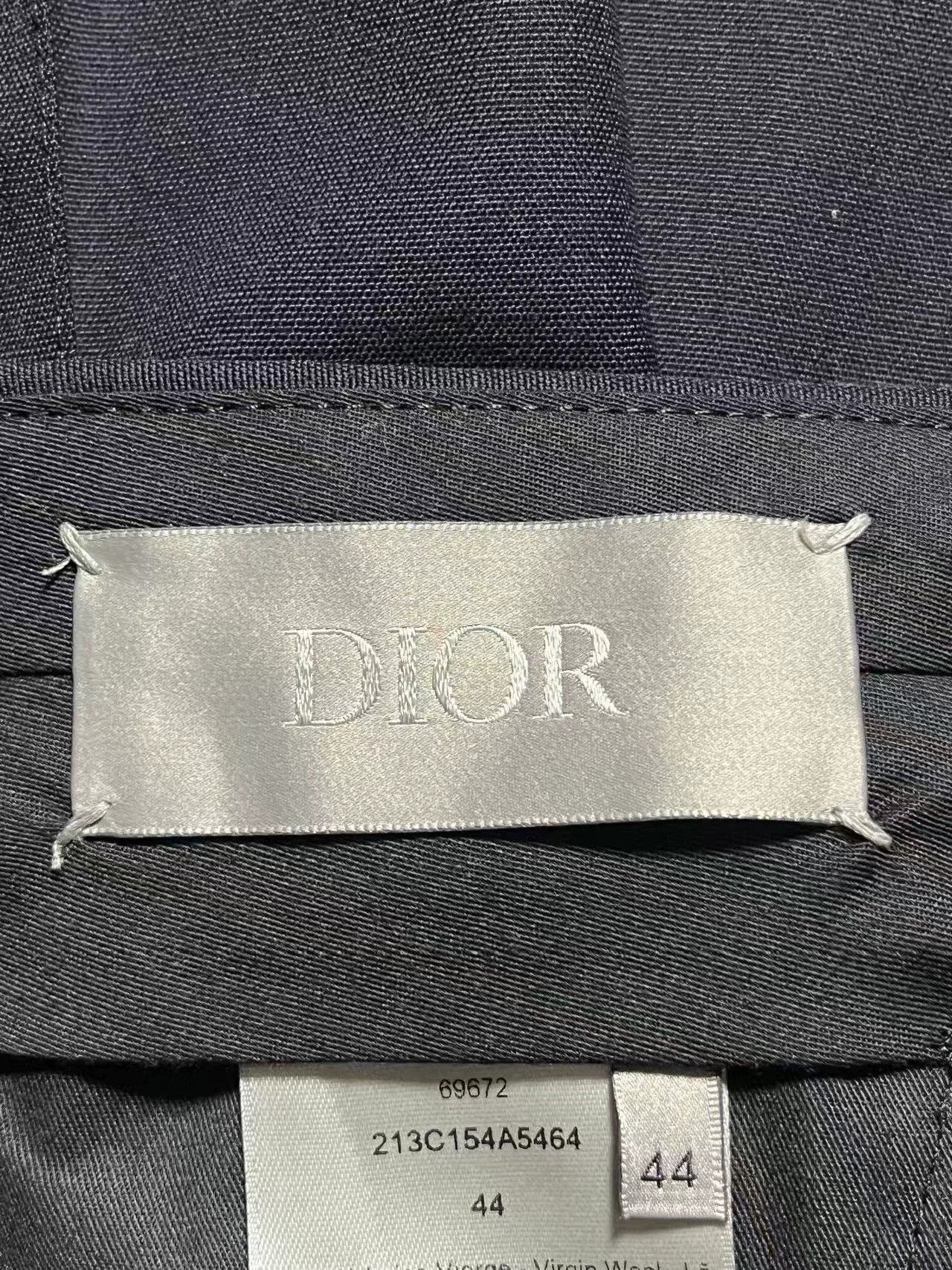 Dior DIOR New 100% Wool Straight Fit Navy Trousers 44 Size US 28 / EU 44 - 4 Thumbnail