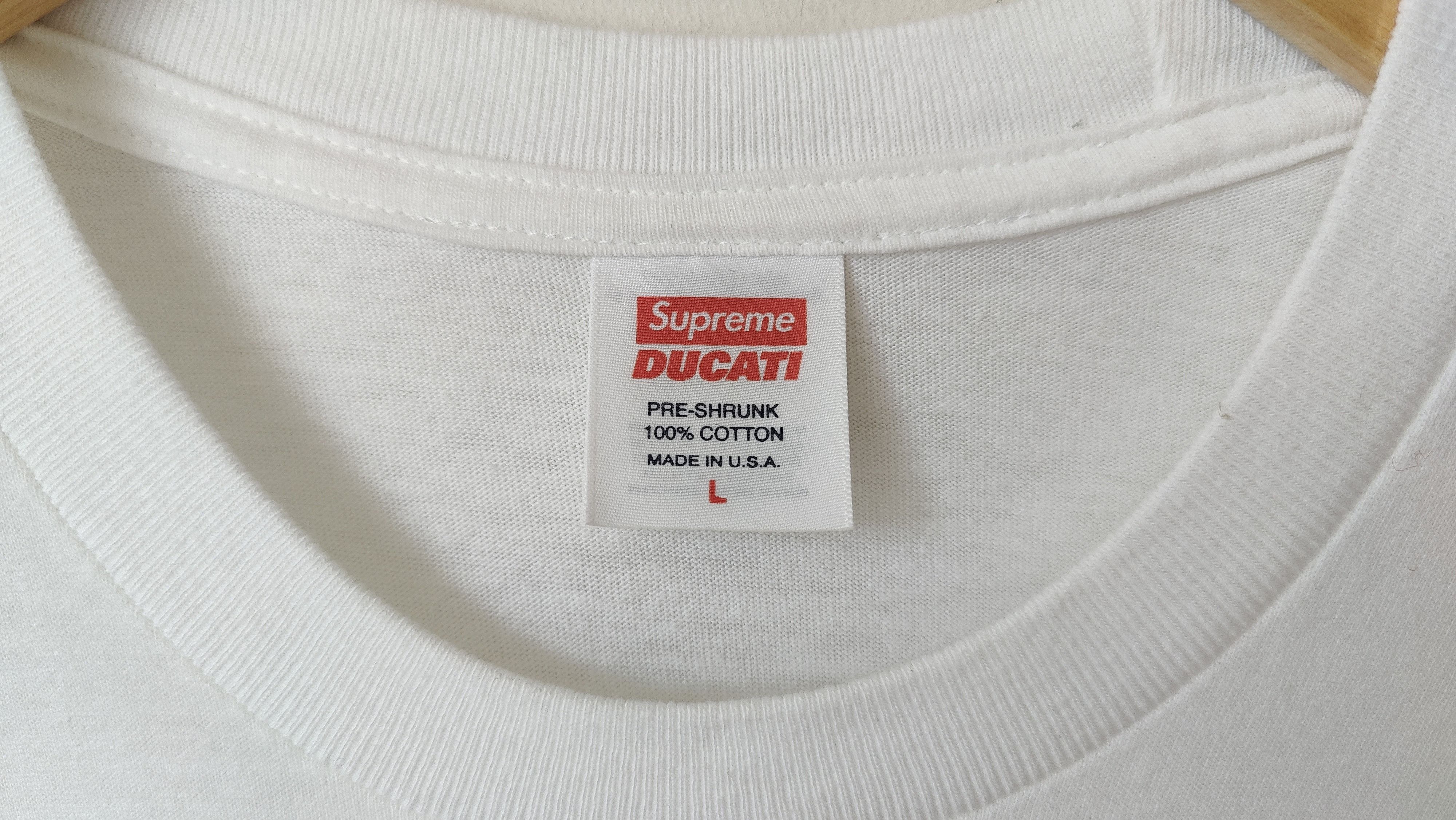 Supreme Supreme x Ducati SS24 White Logo Tshirt Size US L / EU 52-54 / 3 - 4 Thumbnail