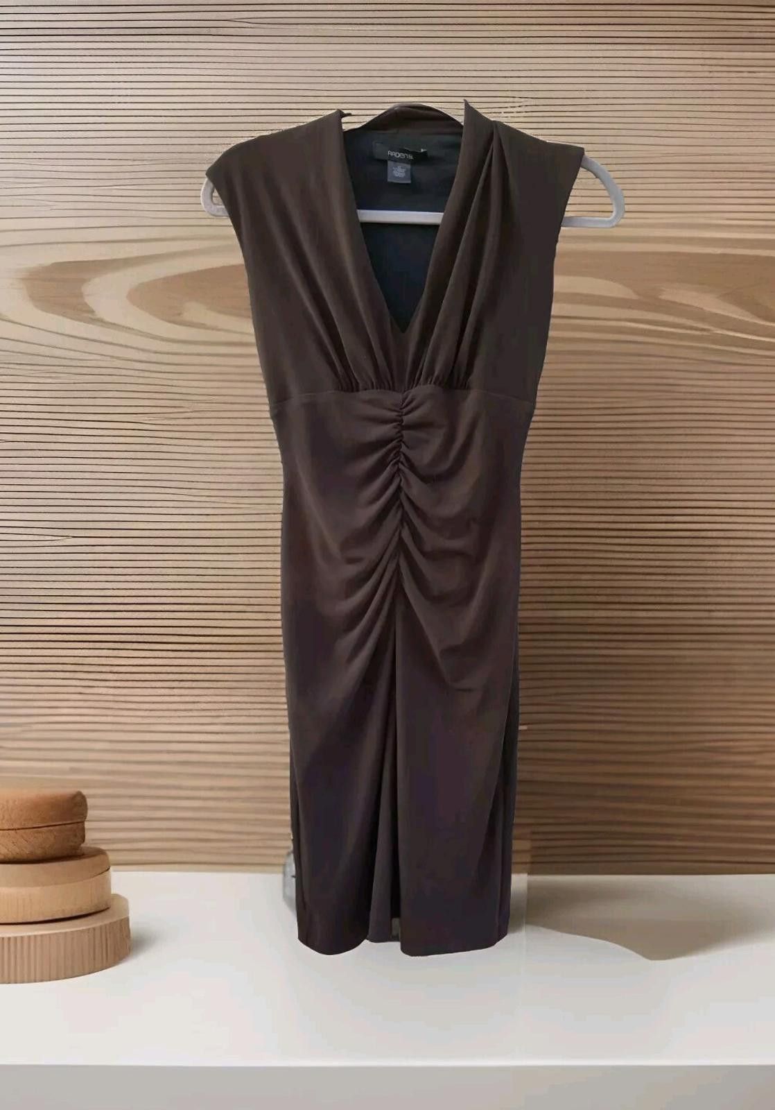 Other Arden B Womens Cinched Dress Brown Size XS Ruched Pencil St Size XS / US 0-2 / IT 36-38 - 1 Thumbnail