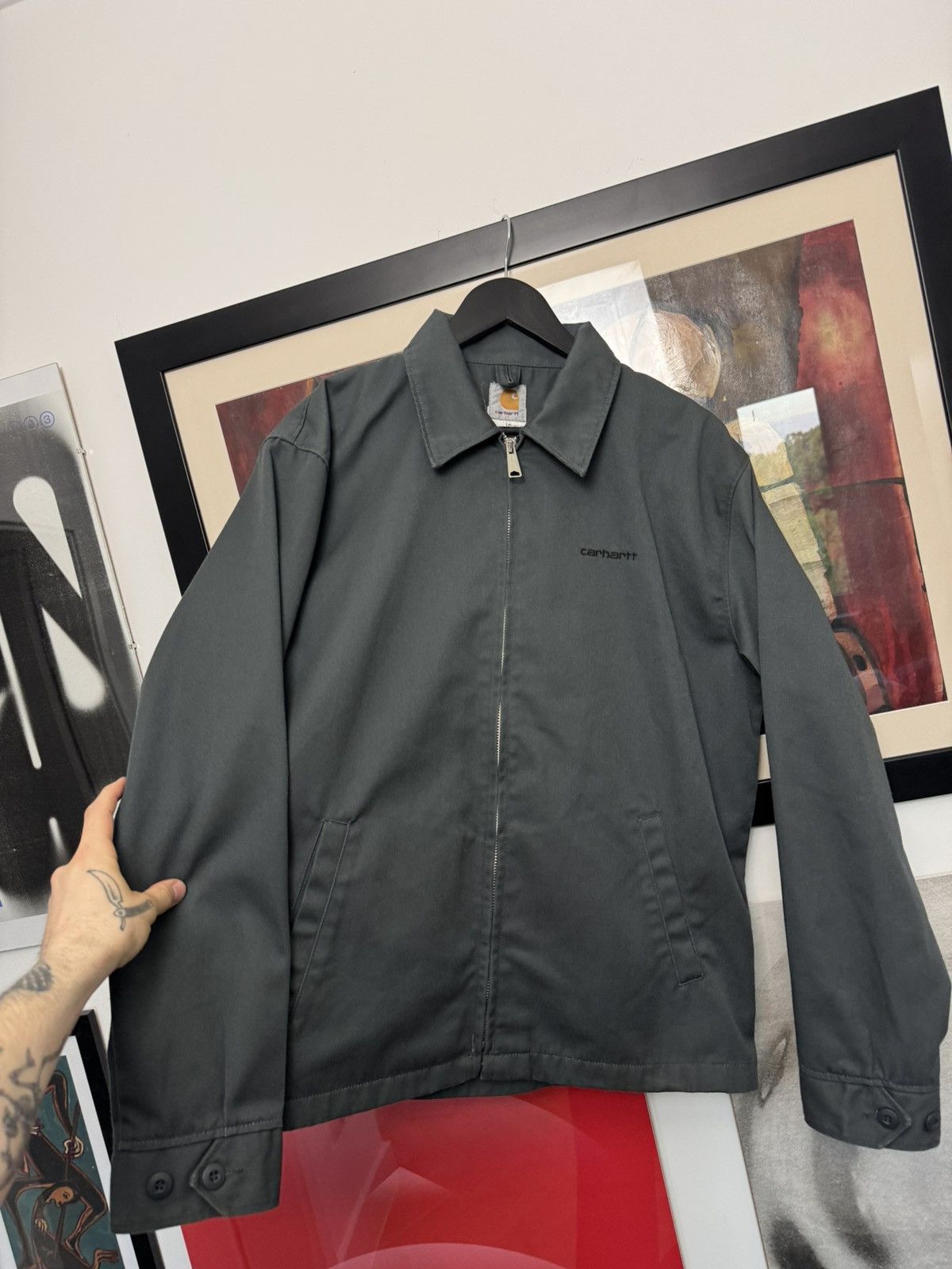 Carhartt Carhartt Workwear Detroit Jacket Gray Vintage Basic Hype Size US L / EU 52-54 / 3 - 2 Thumbnail