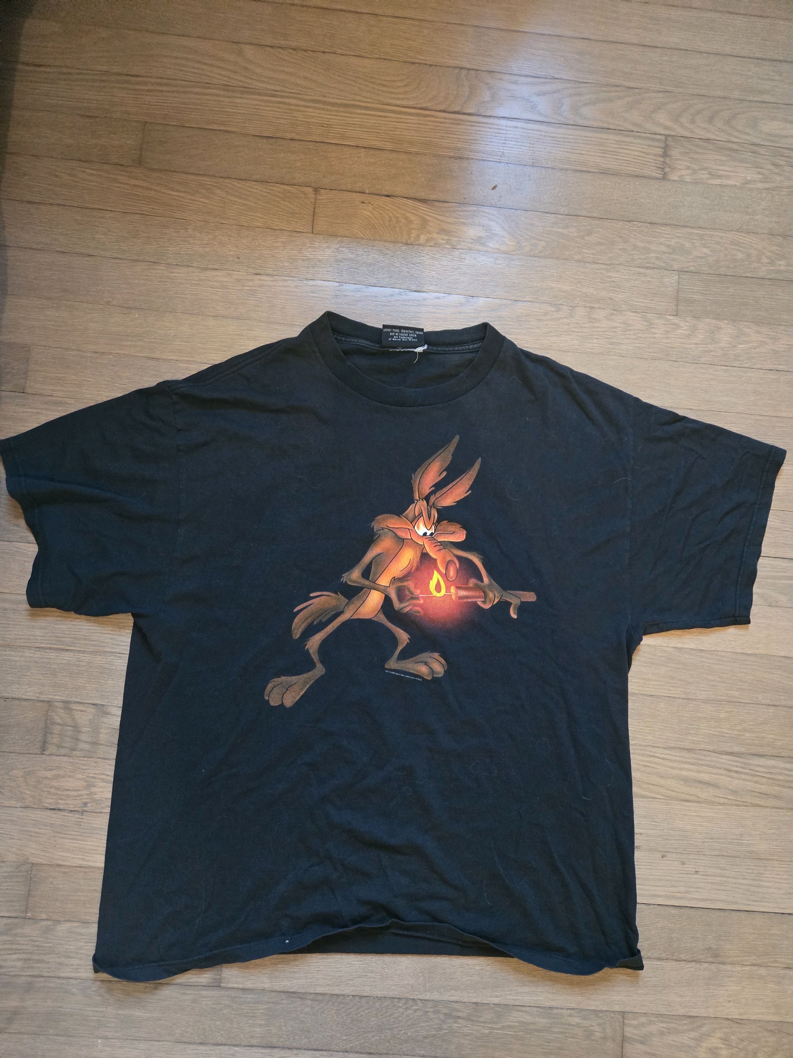 NO ID Wile E. Coyote 1997 Vintage Tee Size US XL / EU 56 / 4 - 1 Thumbnail