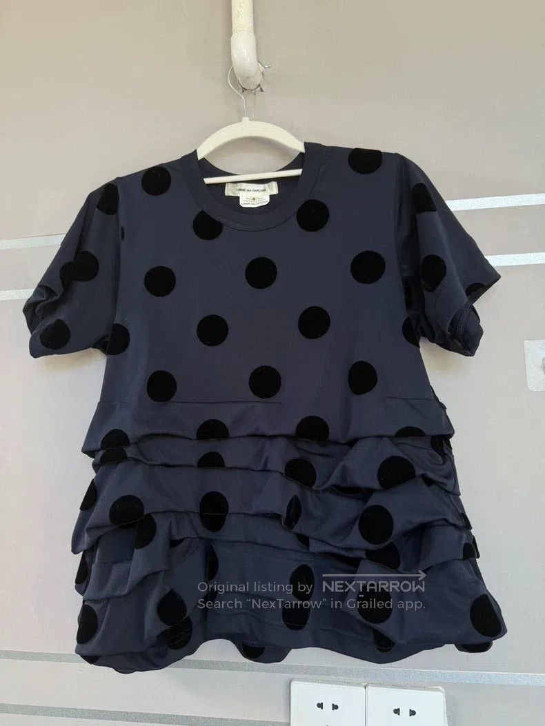 Comme des Garcons Comme Des Garcons Flocking spotted cake top Size S / US 4 / IT 40 - 1 Thumbnail