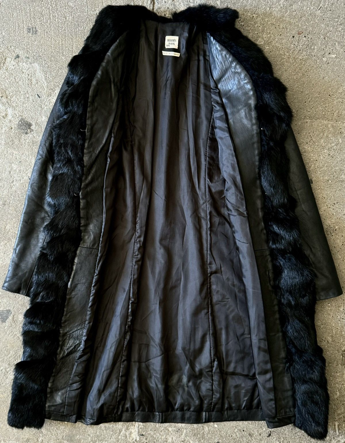 Hermes Vintage Archive Hermes -Maison Margiela - Fur -Leather Coat Size M / US 6-8 / IT 42-44 - 10 Thumbnail