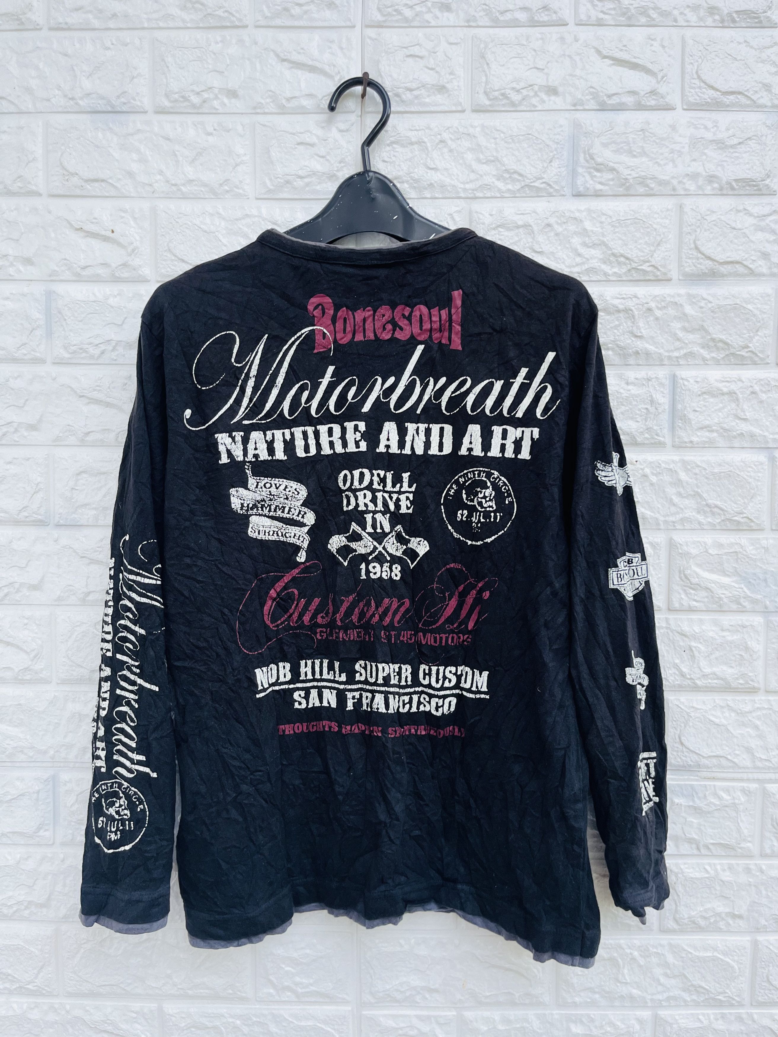 Japanese Brand × Vintage Vintage B One Soul Motorcycle Fashion Style Shirt Size US M / EU 48-50 / 2 - 2 Thumbnail