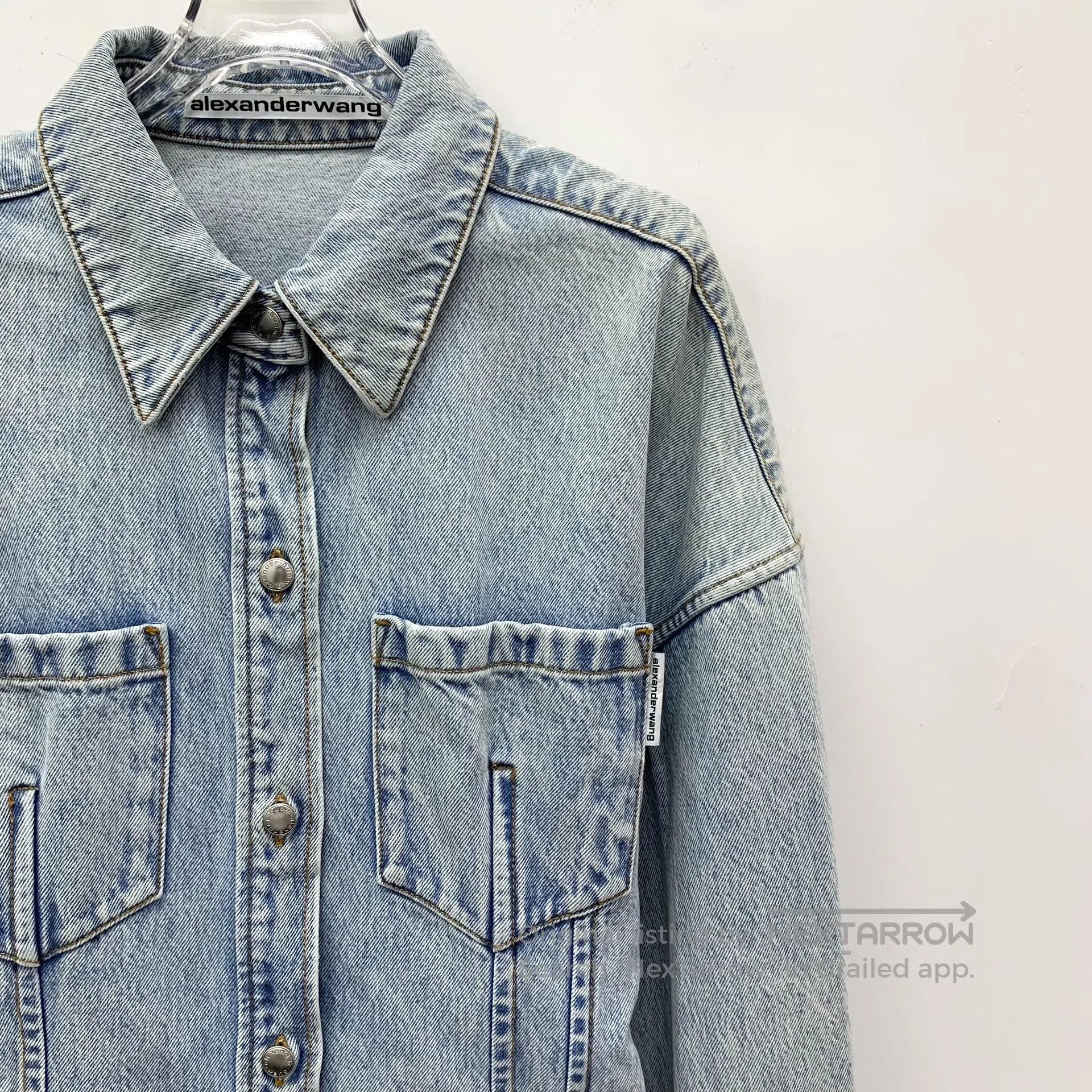 Alexander Wang Alexander Wang size 8 Light blue cotton collar single-brea Size US M / EU 48-50 / 2 - 3 Thumbnail