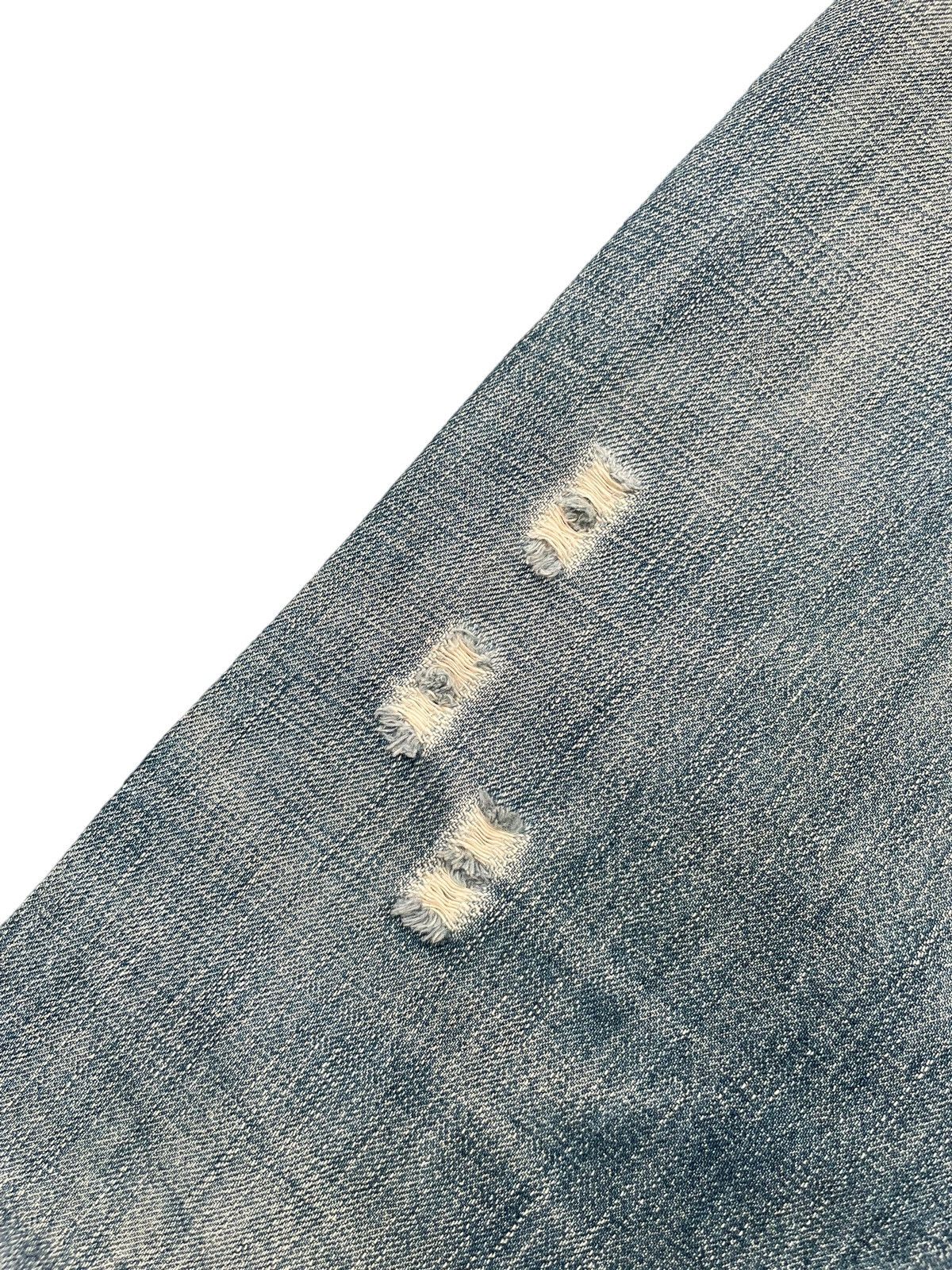 Fake London Genius Fake London Genuis Distresed Denim Size US 33 - 9 Thumbnail