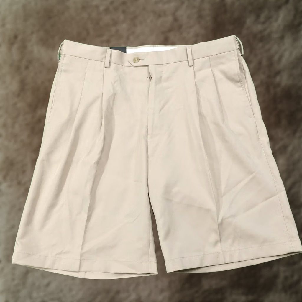 Jos. A. Bank Jos. A. Bank Shorts Mens 36 Beige Chino Wrinkle Resistant Pockets 10 Inseam Regular Travel Casual Size US 36 / EU 52 - 1 Thumbnail