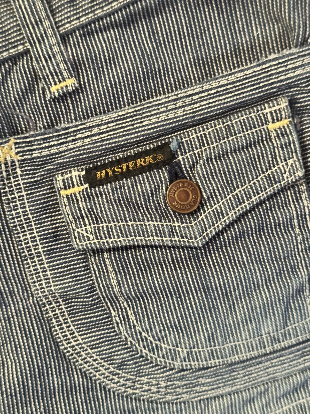 Hysteric Glamour Hysteric Glamour Pinstripe Denim Shorts Size 28" / US 6 / IT 42 - 4 Thumbnail
