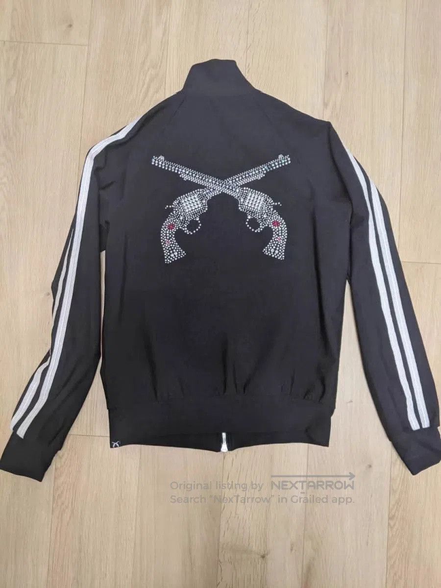 Roar Black Track Jacket & Pants Set with Crystal Gun Design. Size US S / EU 44-46 / 1 - 3 Thumbnail