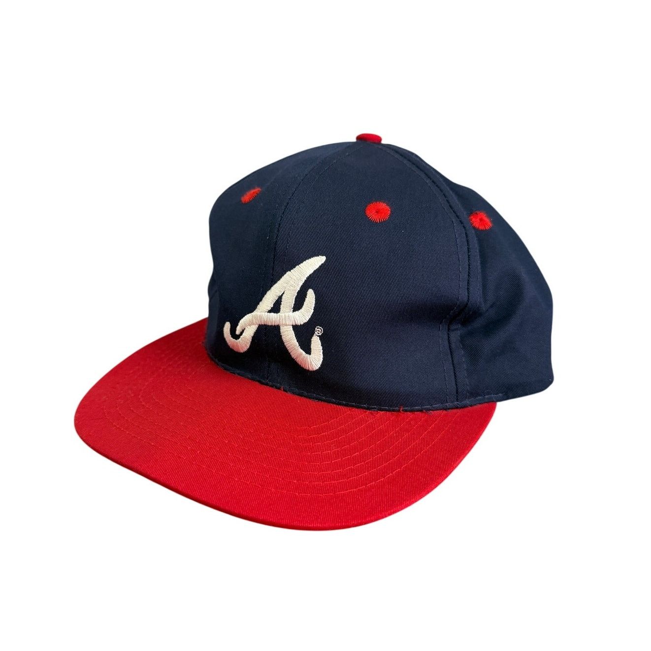 MLB Vintage Atlanta Braves Snapback Baseball Hat Size ONE SIZE - 1 Thumbnail