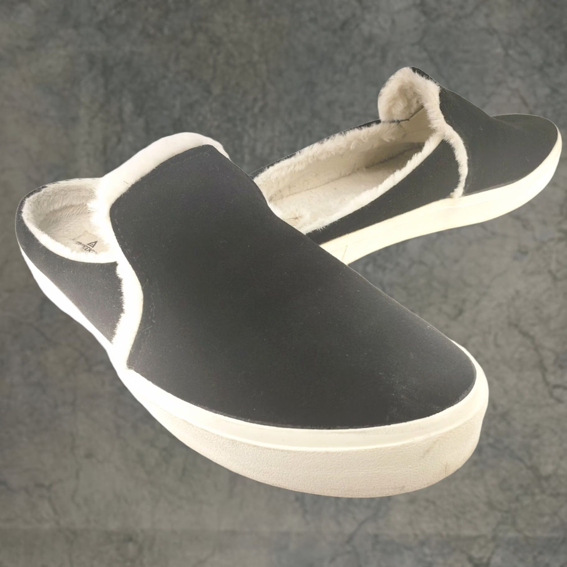 Vintage Staheekum Women’s Genuine Leather Suede Slip On Camp Mule Sneaker Black 10 Shoes Mens No? Size US 10 / IT 40 - 1 Thumbnail