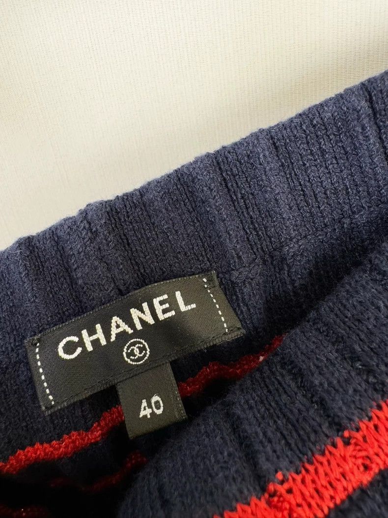 Chanel Chanel Striped Knit Pants Size 40 -2505 Size 39" - 3 Thumbnail