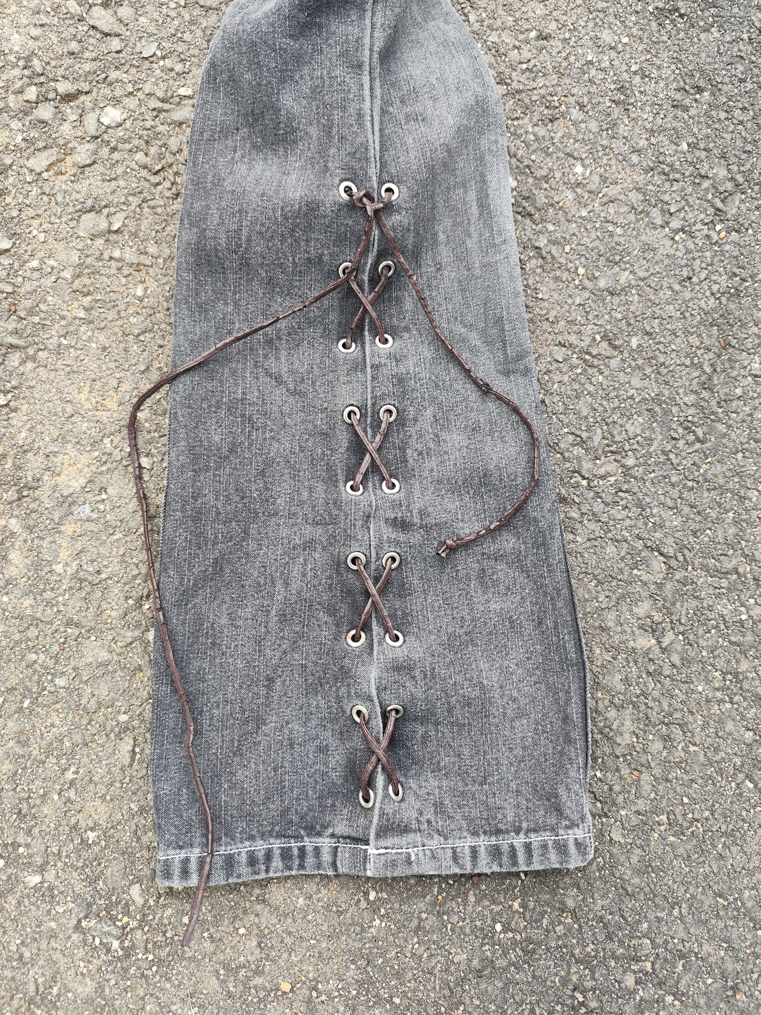 Japanese Brand Vintage Japanese Flare Bondage Pant - B_J/1124/3 Size 22" - 9 Thumbnail
