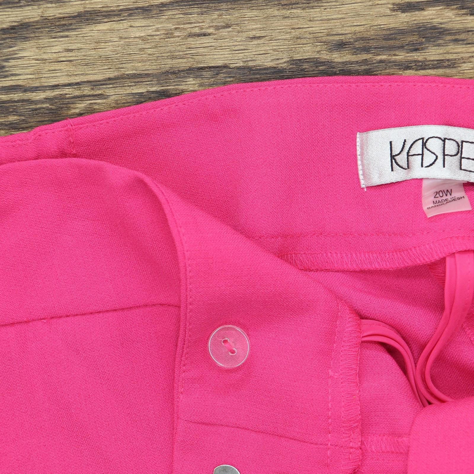 Other Nwt Kasper Straight-leg Pants 10891915 Pink Perfection 20w Size 42" / US 20 - 6 Thumbnail