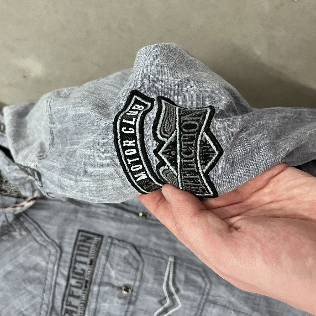 Affliction × Vintage Y2K Affliction Button Up Long sleeve Garage racing dress T Size US L / EU 52-54 / 3 - 5 Thumbnail