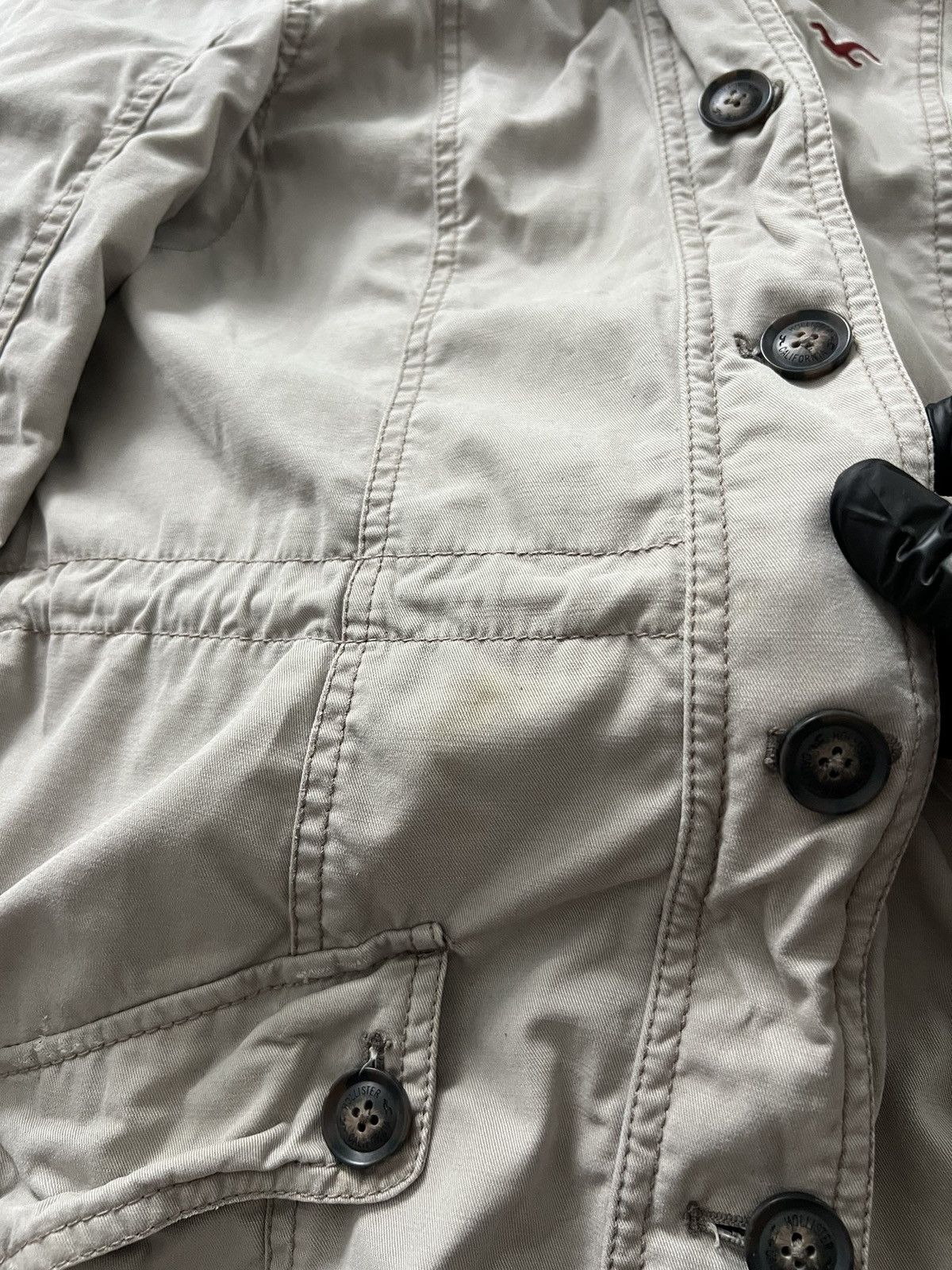 Hollister Hollister Y2K Womens Hooded Utility Coat Sherpa Lined Jacket Size M / US 6-8 / IT 42-44 - 19 Thumbnail