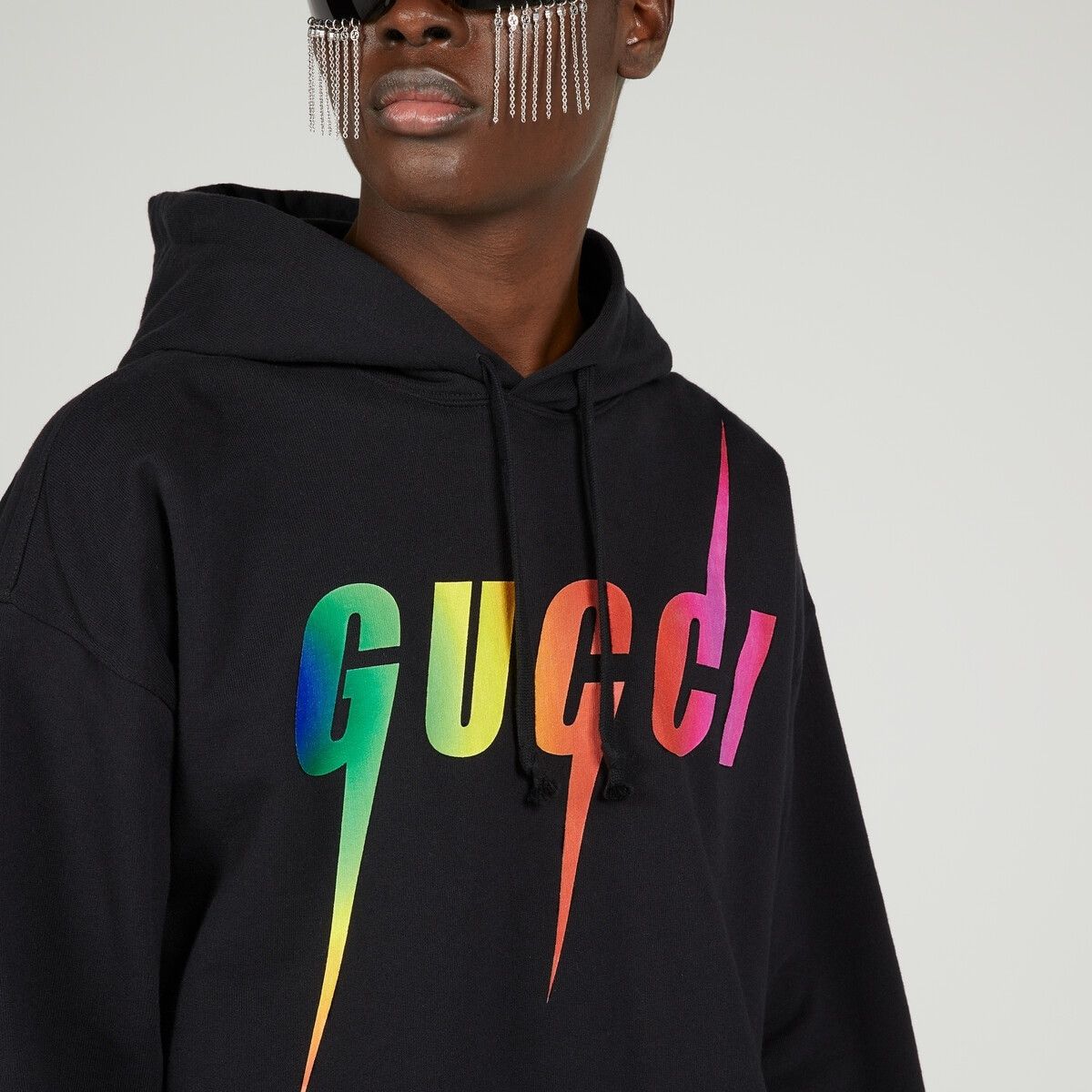 Gucci o1s1wg110225 Cotton Sweatshirt Hoodie Gucci Blade in Black Size US XXL / EU 58 / 5 - 2 Thumbnail