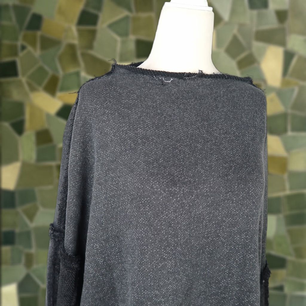 Free People VINTAGE Free People Romy Rollneck Sweatshirt Washed Black Small Size S / US 4 / IT 40 - 1 Thumbnail