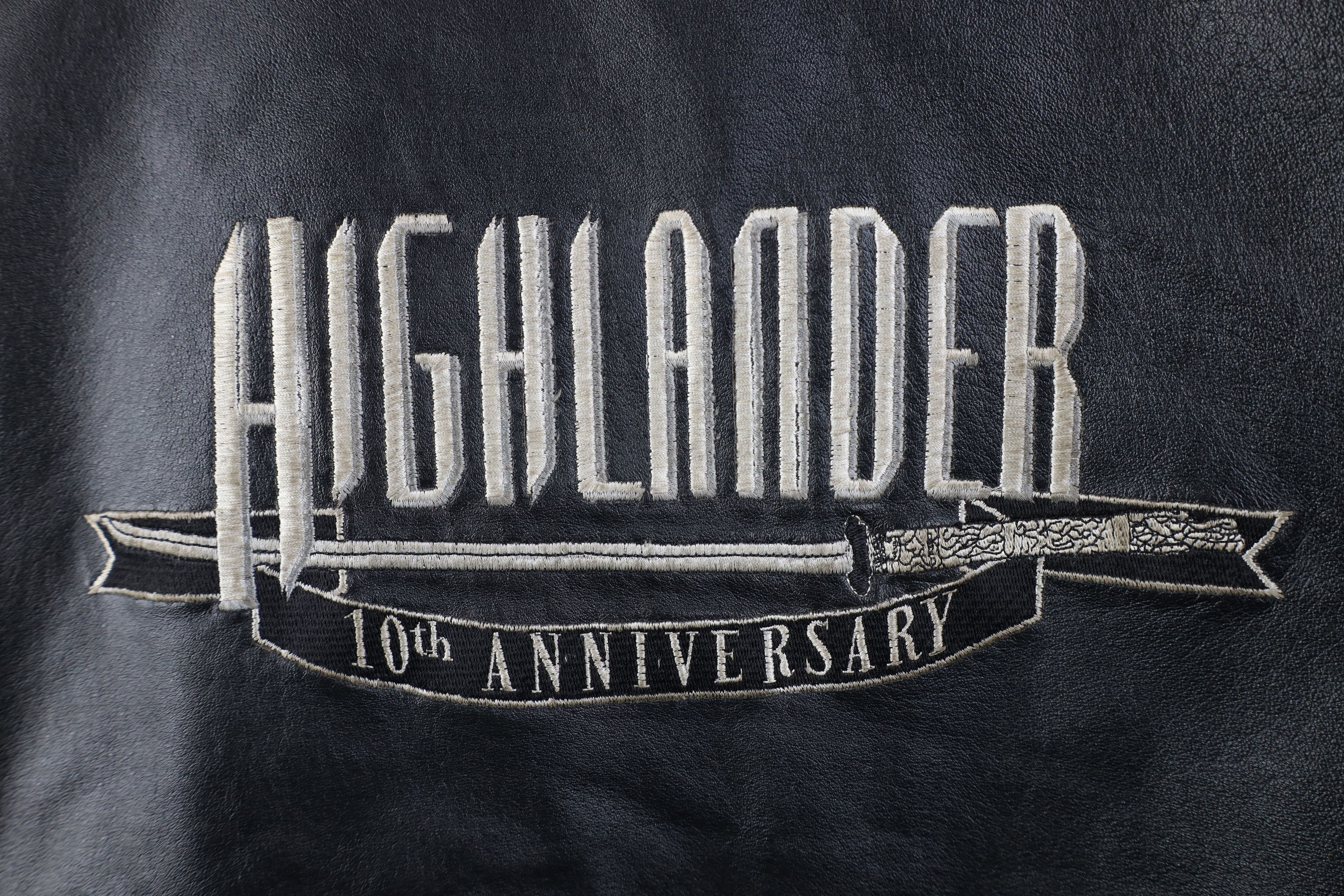 Vintage Vintage 90s Highlander Movie Leather Bomber Jacket Size US XL / EU 56 / 4 - 13 Thumbnail