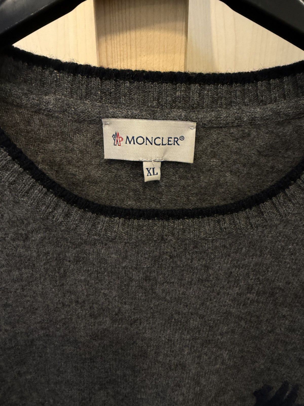 Moncler Moncler Vintage Grey Sweater 90s Rare Size US XS / EU 42 / 0 - 4 Thumbnail