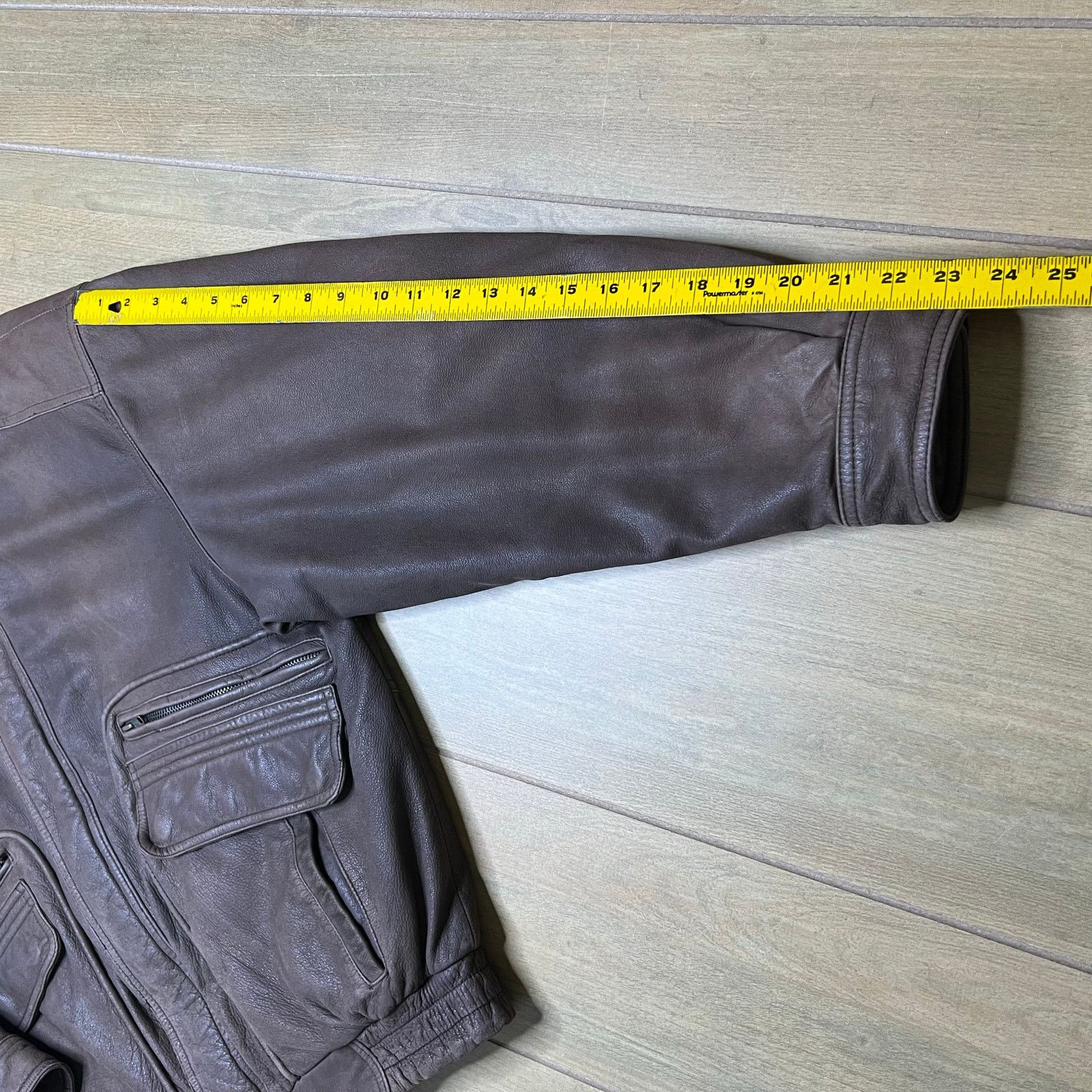 Vintage INC Leather Jacket Brown Zip Snap Front Quilted Lined Mens L Size US L / EU 52-54 / 3 - 11 Thumbnail