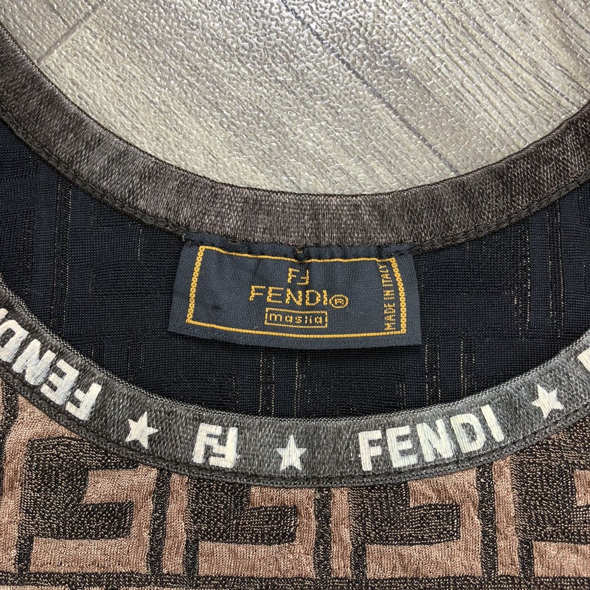 Fendi Vintage Fendi Maslia FF Monogram Tank Top Luxury Size M / US 6-8 / IT 42-44 - 6 Thumbnail