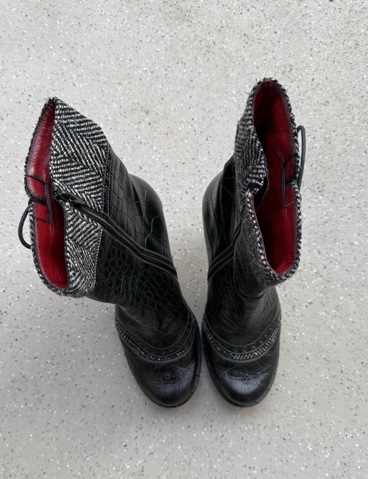 Vintage Goffredo Fantini Leather Heel Shoes Boots Size 39 Size US 9 / IT 39 - 11 Thumbnail
