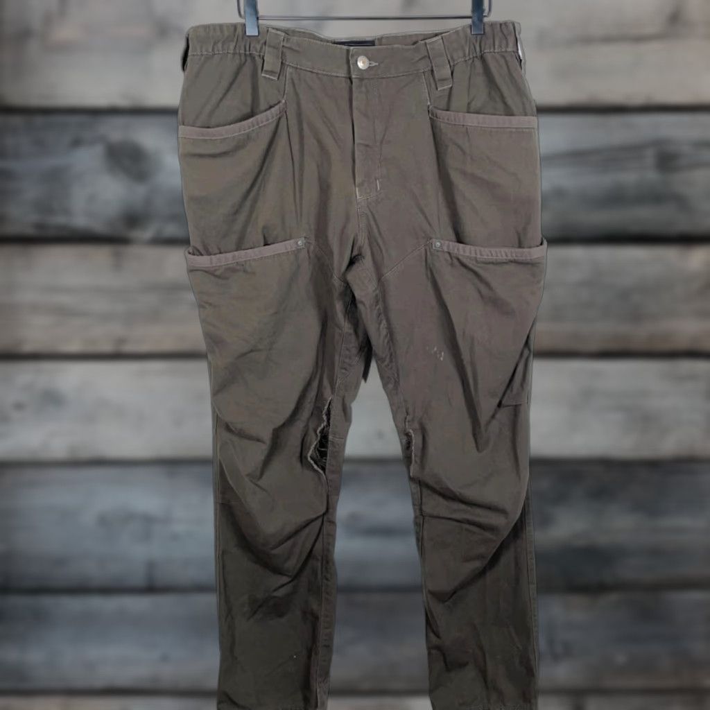 Vintage Vertx Travail Tactical Pants Men 38 x 34 Greenish Brown Cotton-Polyester Blend Zip Fly Carpenter Pockets Casual Outdoor Vintage: No (Flaws) Size US 38 / EU 54 - 1 Thumbnail