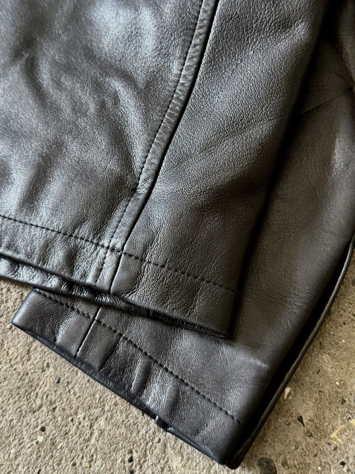 Prada Prada - 1999 - Velcro Zippered - Leather Jacket Size XS / US 0-2 / IT 36-38 - 15 Thumbnail