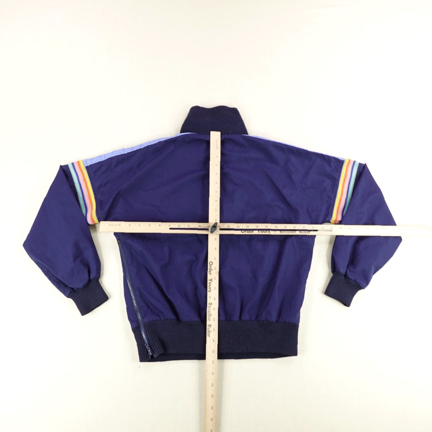 Obermeyer VINTAGE Obermeyer Jacket Womens 14 Blue Anorak 3/4 Zip Pullover Windbreaker 80s Size XL / US 12-14 / IT 48-50 - 5 Thumbnail
