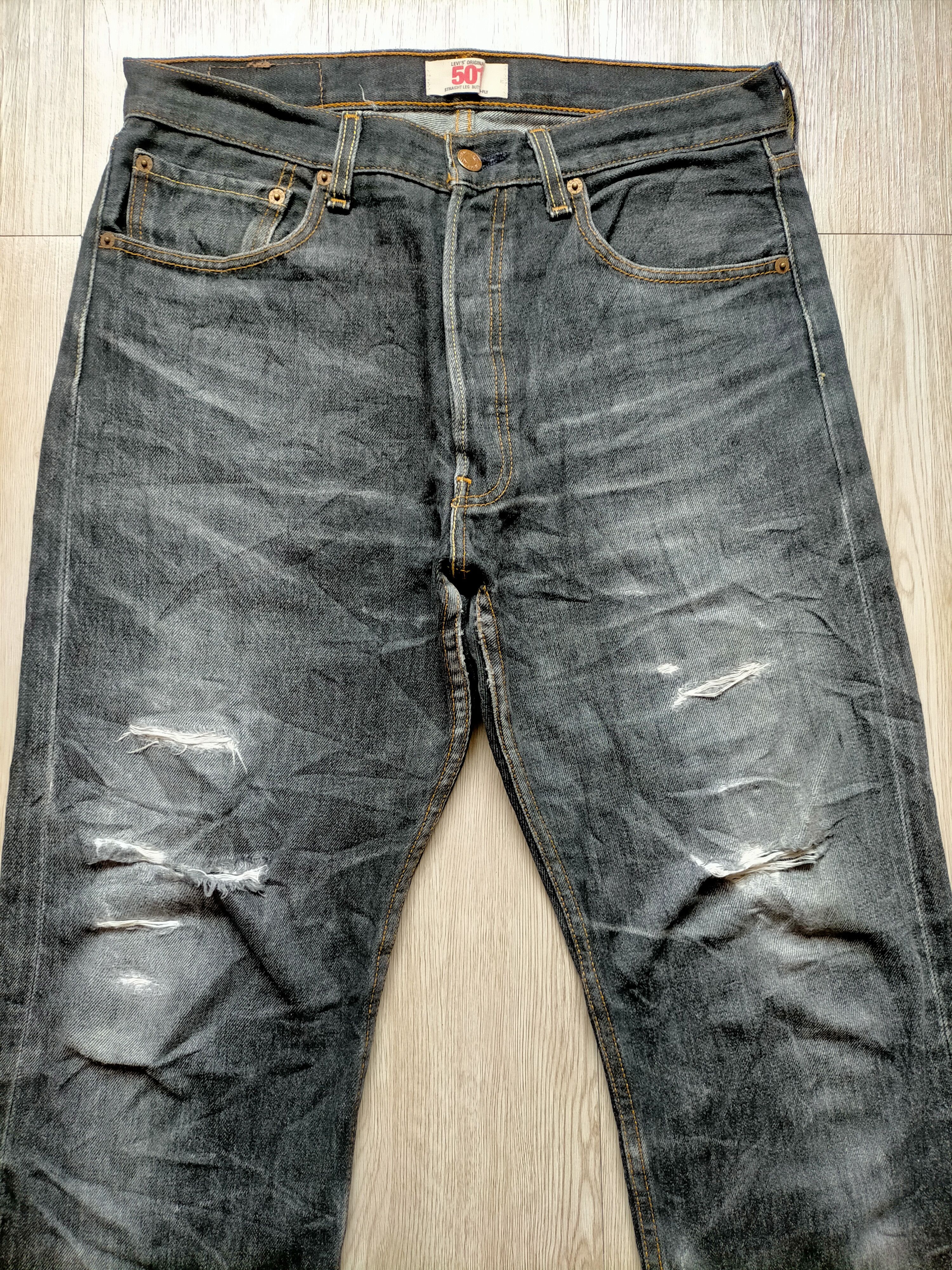 Levi's Vintage Clothing Vintage Levis 501 Black Jeans Size US 32 / EU 48 - 5 Thumbnail
