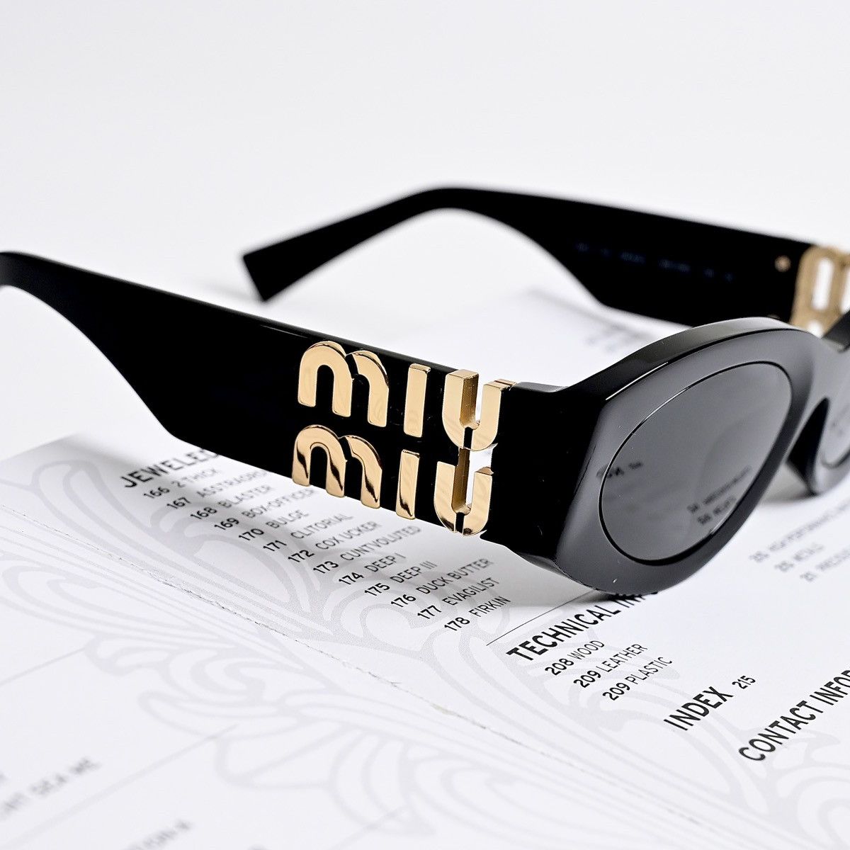 Miu Miu MIU MIU 0MU 11WS SUNGLASSES Size ONE SIZE - 3 Thumbnail