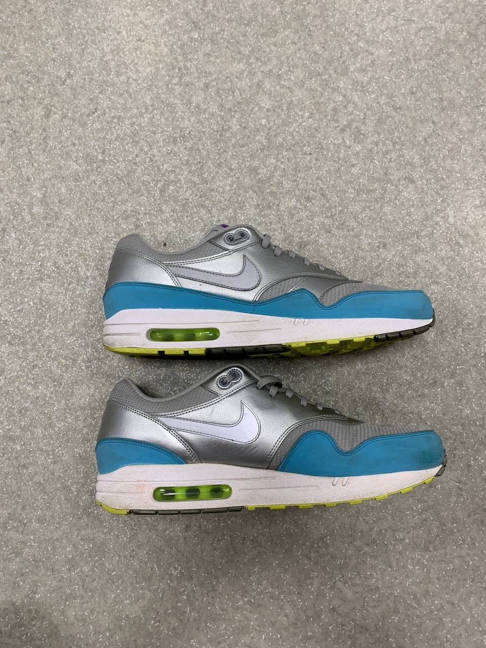 Nike Nike Air Max 1 FB 'Silver Current Blue' Size US 12 / EU 45 - 3 Thumbnail