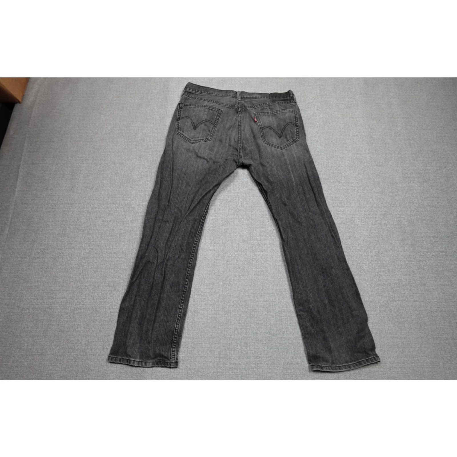 Levi's Levi's 505 Jeans Mens 36 Black Regular Straight Leg Dark Wash 5-Pocket Zipper Comfort Stretch Size US 36 / EU 52 - 4 Thumbnail