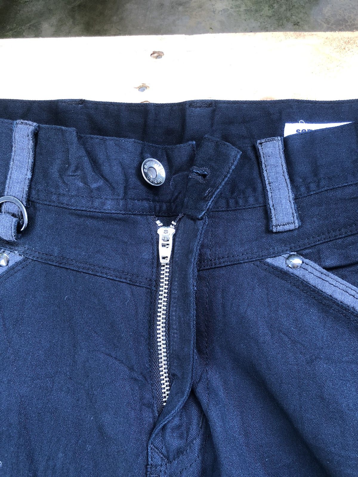 Japanese Brand × Vintage × semanticdesign Vintage Japanese Brands Semantic Design Black Pants Size US 34 / EU 50 - 7 Thumbnail