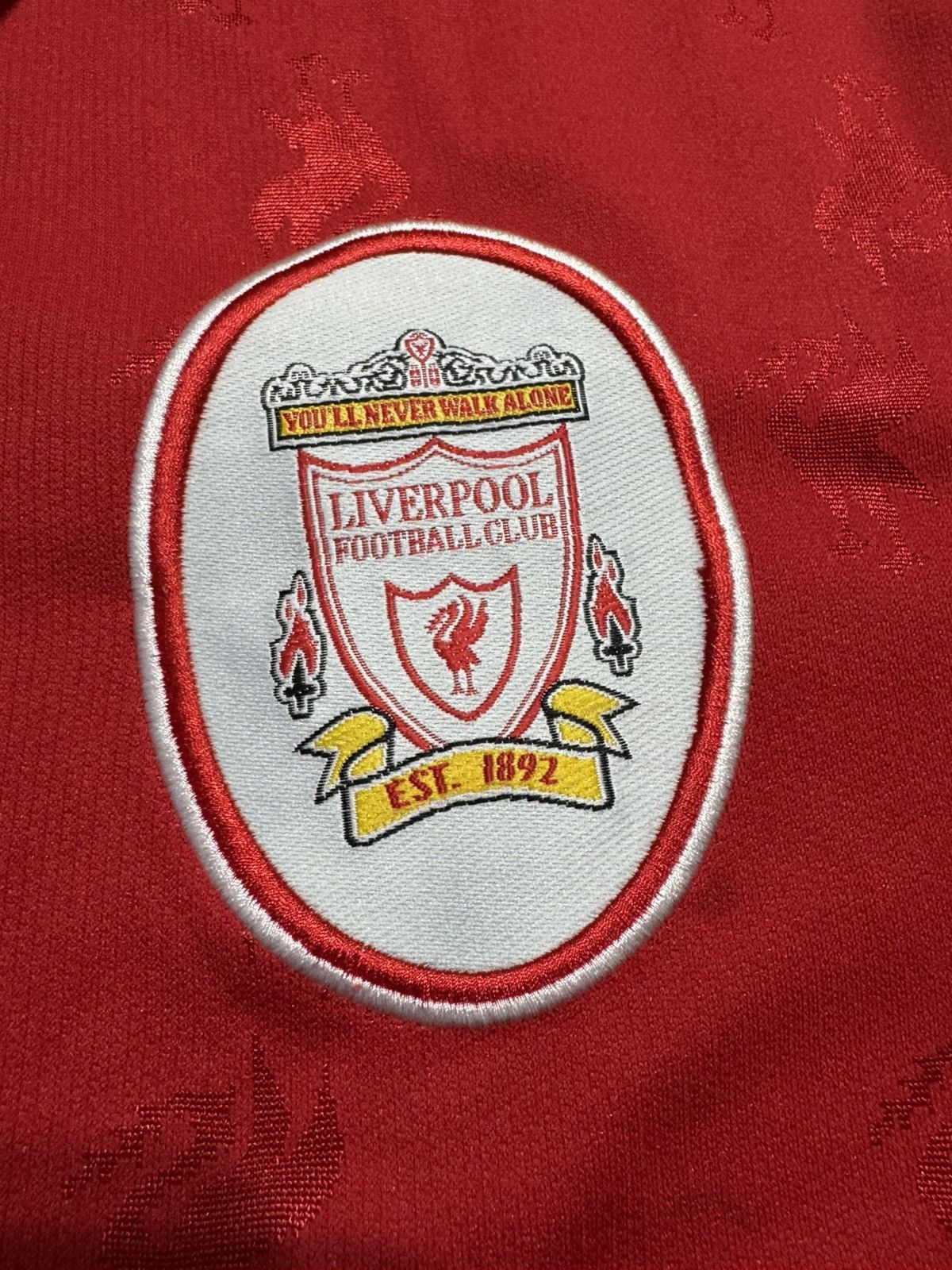 Reebok Reebok Liverpool FC #10 Barnes 1996/98 97 XL new home jersey Size US XL / EU 56 / 4 - 5 Thumbnail