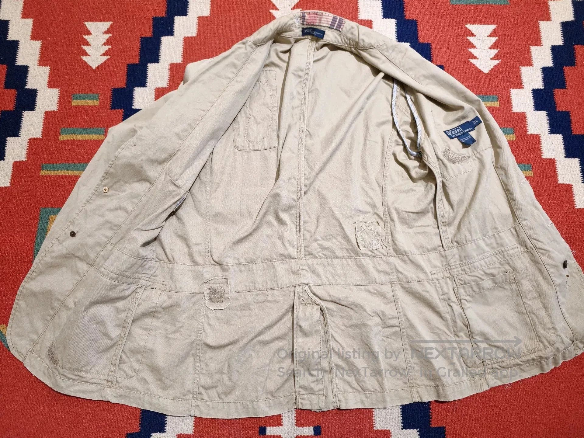 RRL Ralph Lauren RRL Distressed Patched Blazer. Size US L / EU 52-54 / 3 - 7 Thumbnail