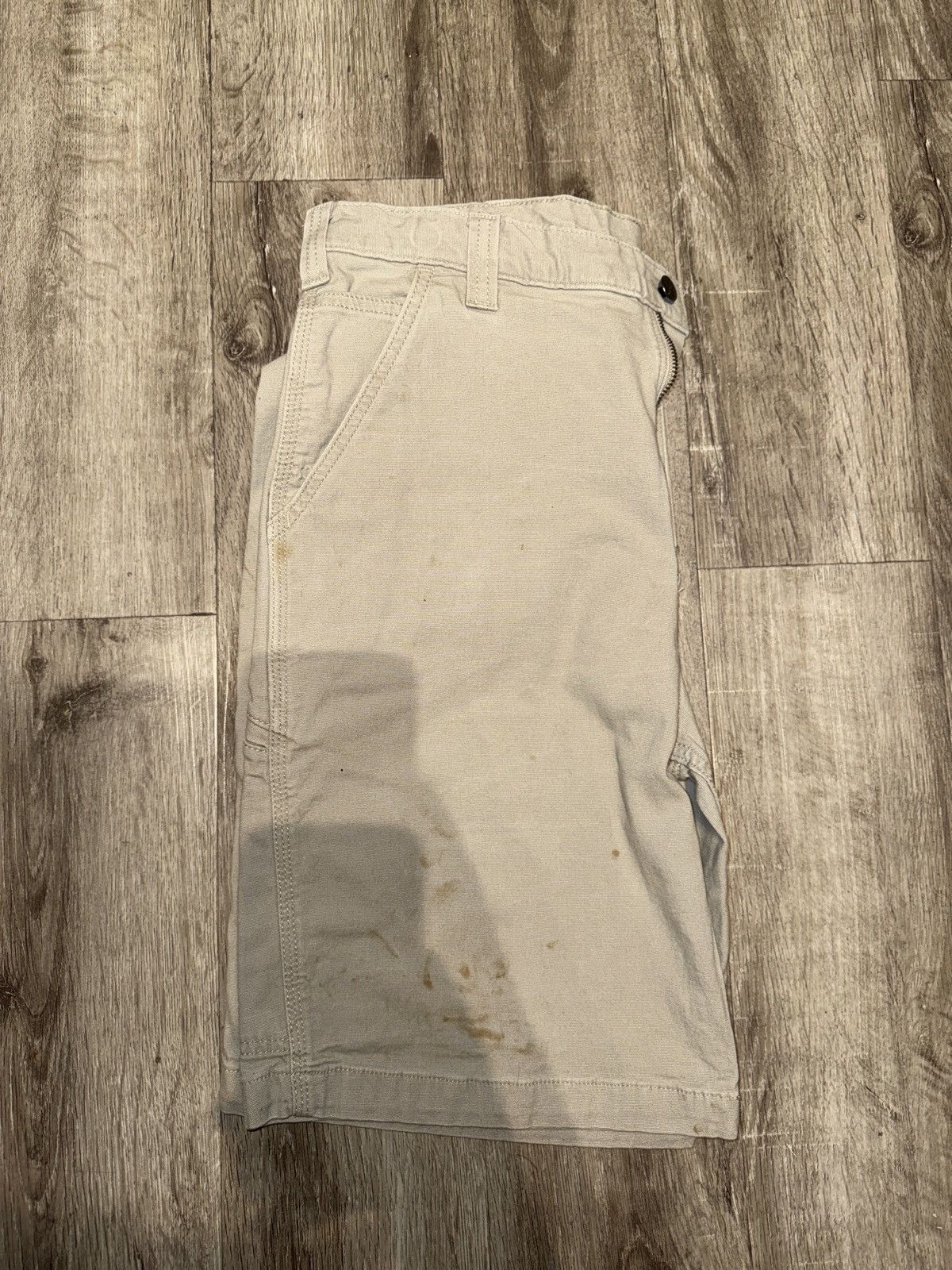 Carhartt Early 00s Tan Brown Baggy Carhartt Carpenter Work Shorts Size US 35 - 4 Thumbnail