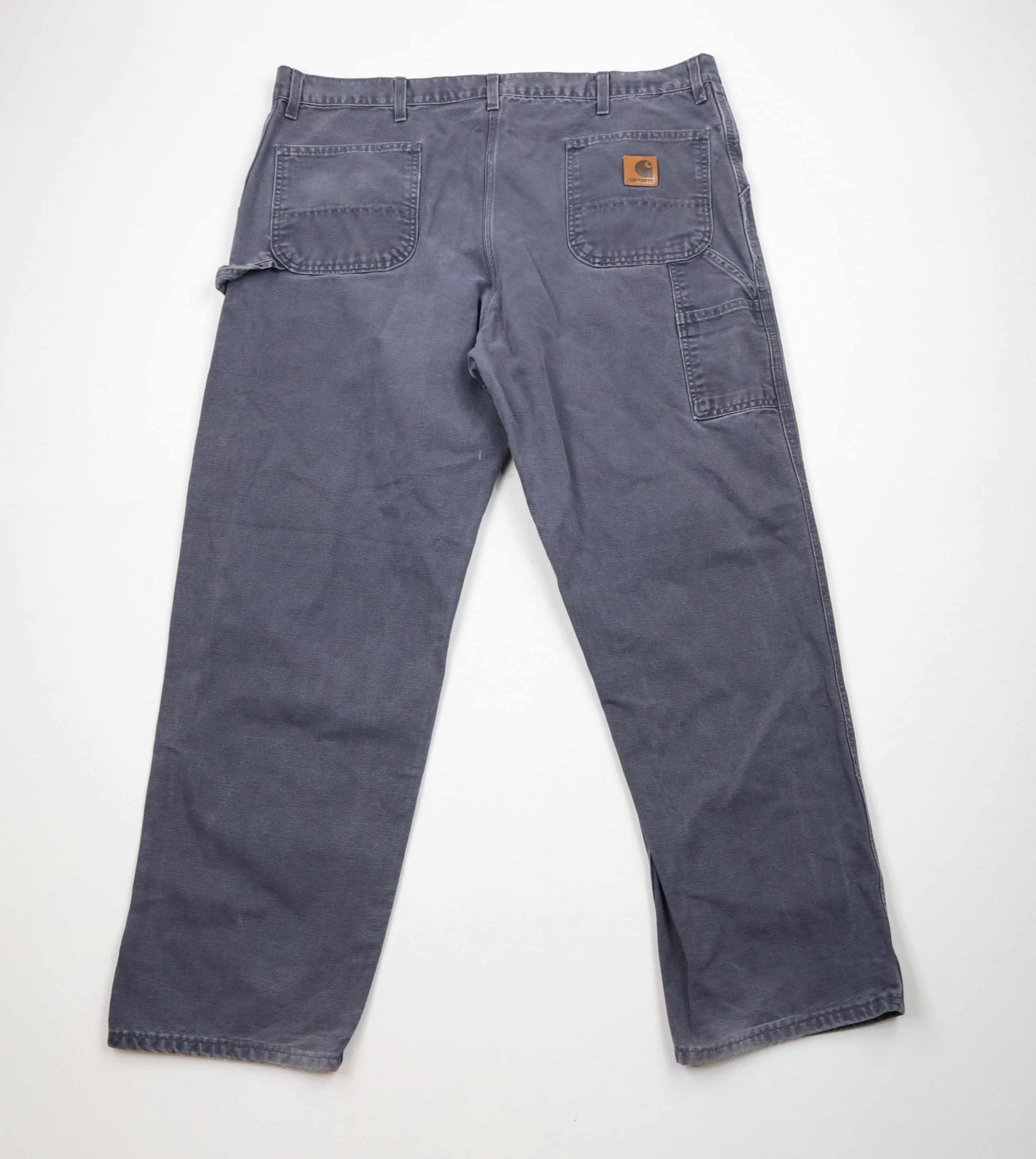 Carhartt × Vintage Vintage Carhartt Canvas Wide Leg Dungaree Pants Petrol Blue Size US 44 / EU 60 - 10 Thumbnail