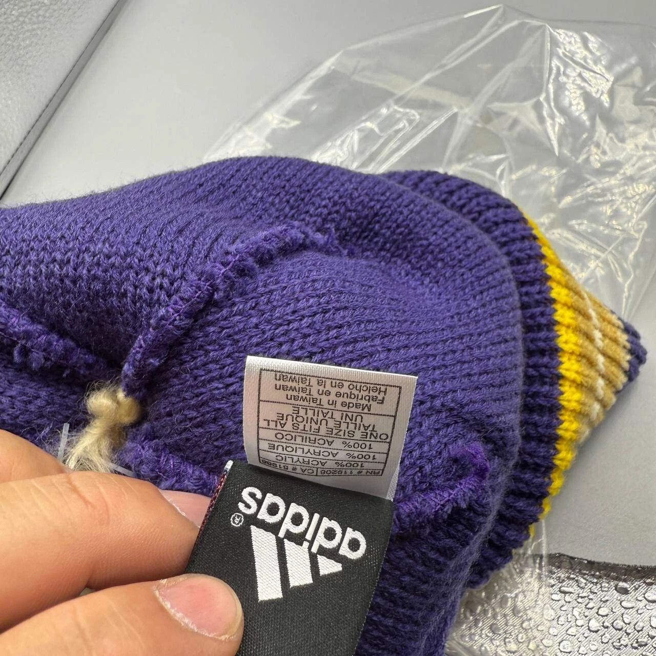 Adidas Orlando City Hat Men Adidas MLS Cuffed Beanie Pom Pom Cap Size ONE SIZE - 3 Thumbnail